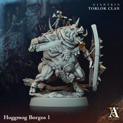 3D Printed Archvillain Games Giantkin - Torlok Clan Hoggmog Borgos 28 32mm D&D (Online Only)