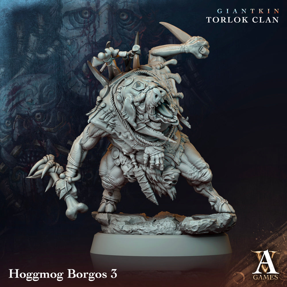 3D Printed Archvillain Games Giantkin - Torlok Clan Hoggmog Borgos 28 32mm D&D (Online Only)