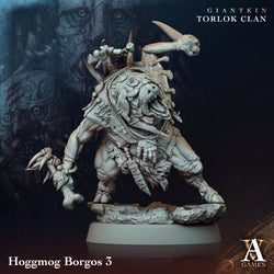 3D Printed Archvillain Games Giantkin - Torlok Clan Hoggmog Borgos 28 32mm D&D (Online Only)