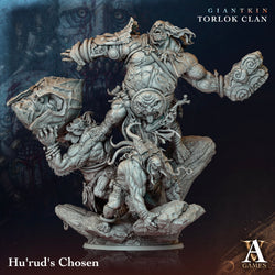 3D Printed Archvillain Games Giantkin - Torlok Clan Hu'rud's Chosen 28 32mm D&D (Online Only)