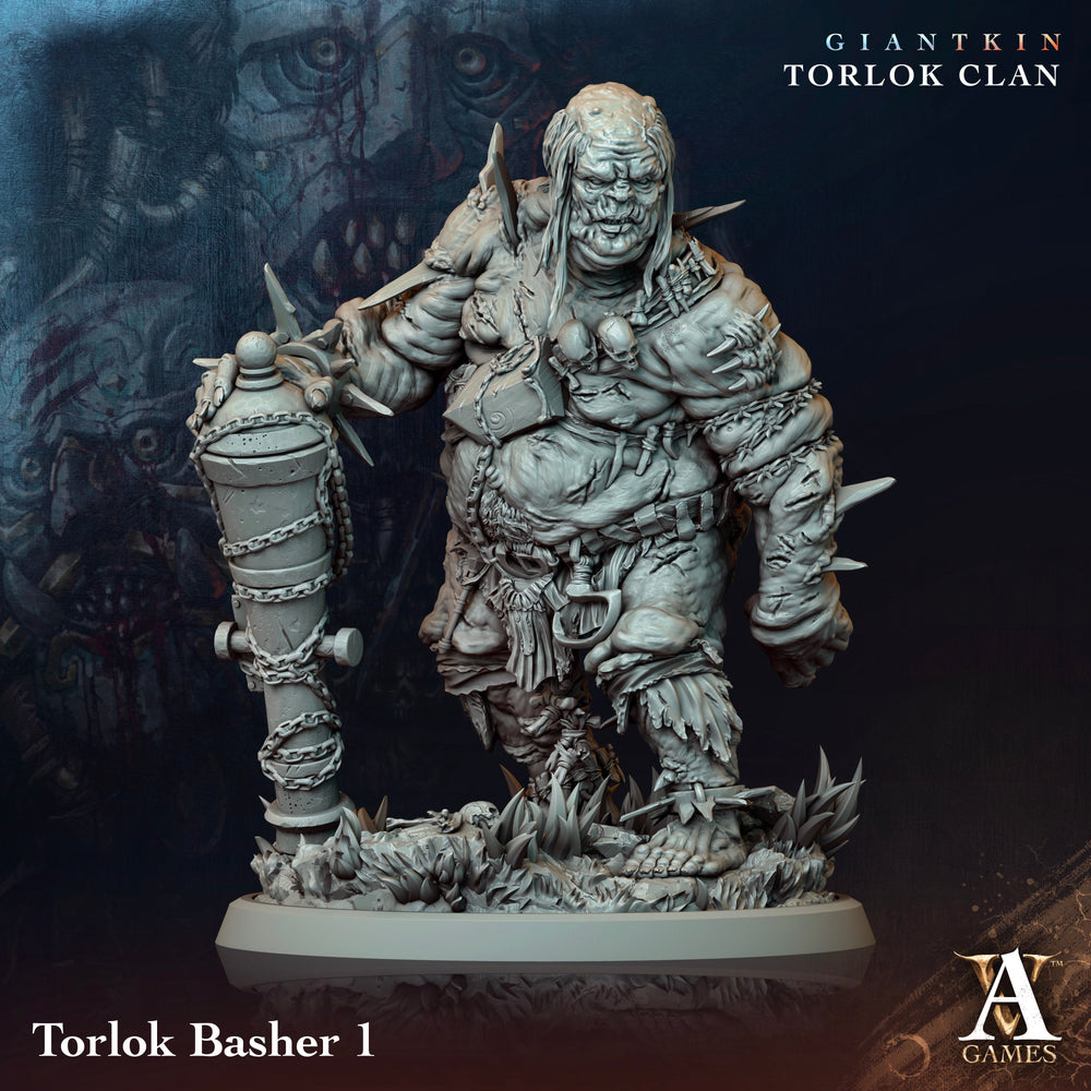 3D Printed Archvillain Games Giantkin - Torlok Clan Torlok Basher 28 32mm D&D (Online Only)