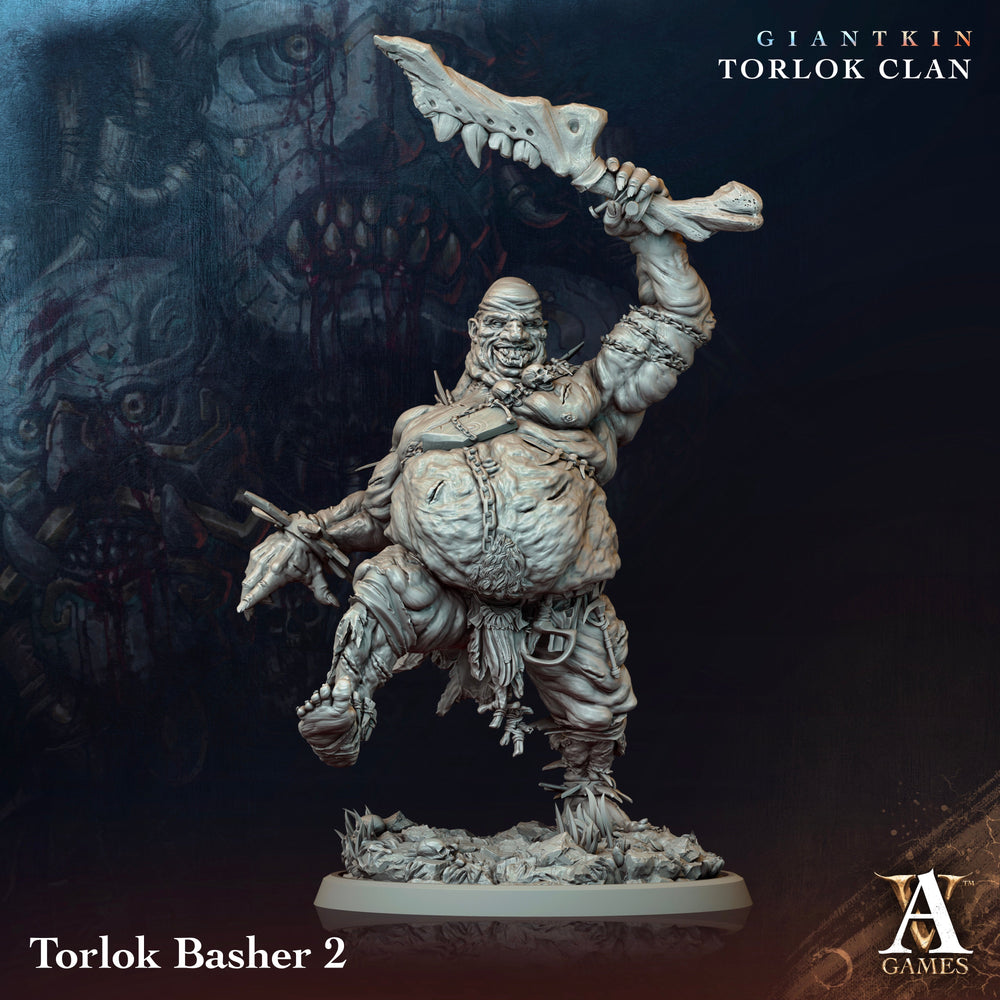 3D Printed Archvillain Games Giantkin - Torlok Clan Torlok Basher 28 32mm D&D (Online Only)