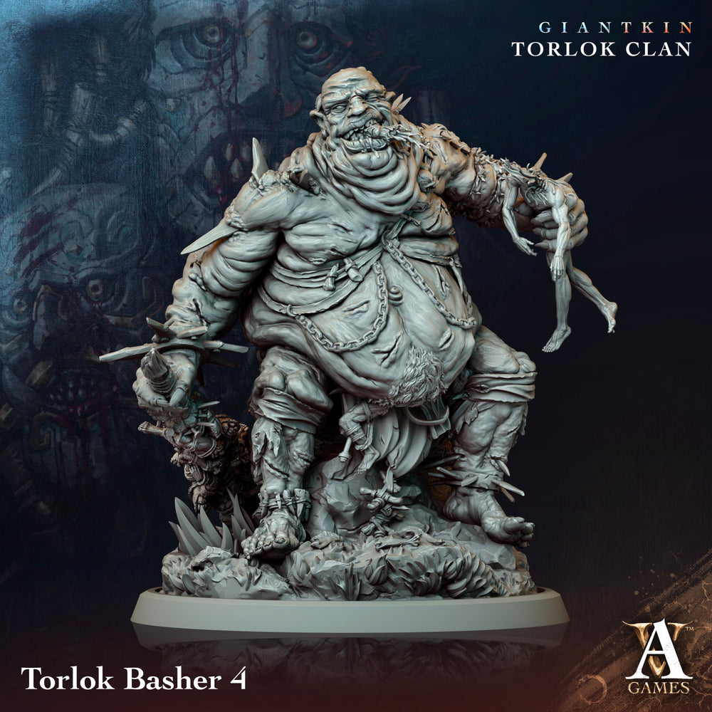 3D Printed Archvillain Games Giantkin - Torlok Clan Torlok Basher 28 32mm D&D (Online Only)