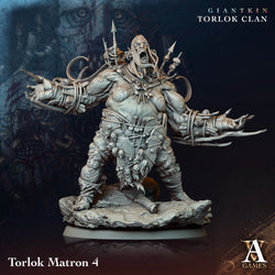 3D Printed Archvillain Games Giantkin - Torlok Clan Torlok Matron 28 32mm D&D (Online Only)