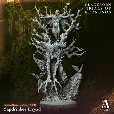 3D Printed Archvillain Games Sapdrinker Dryad Bestiary Vol. XVII 28 32mm D&D (Online Only)