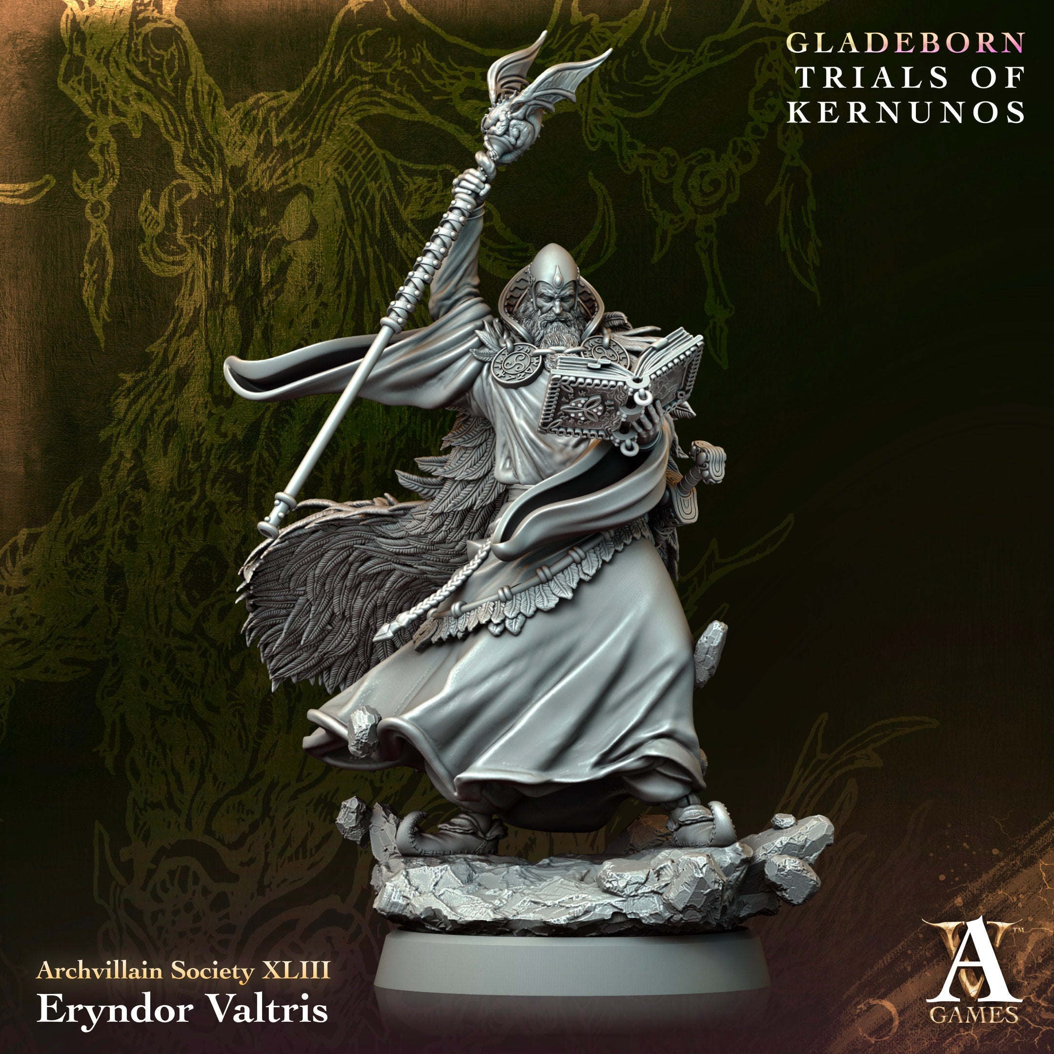 3D Printed Archvillain Games Eryndor Valtris Society Vol. XLIII 28 32mm D&D (Online Only)
