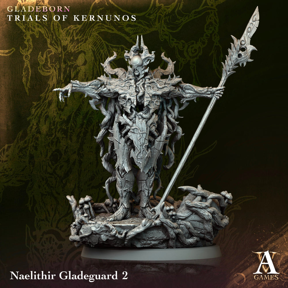 3D Printed Archvillain Naelithir Gladeguard Gladeborn - Trials of Kernunos 28 32mm D&D (Online Only)
