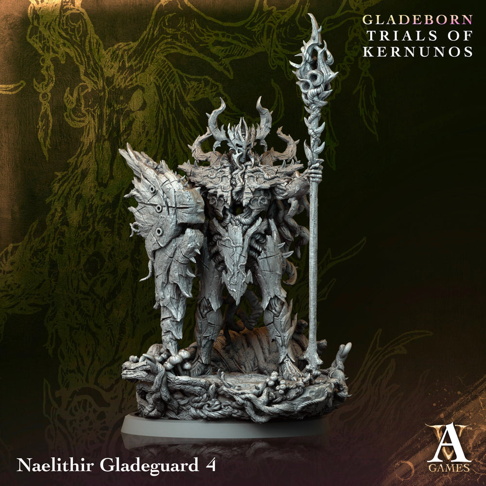 3D Printed Archvillain Naelithir Gladeguard Gladeborn - Trials of Kernunos 28 32mm D&D (Online Only)