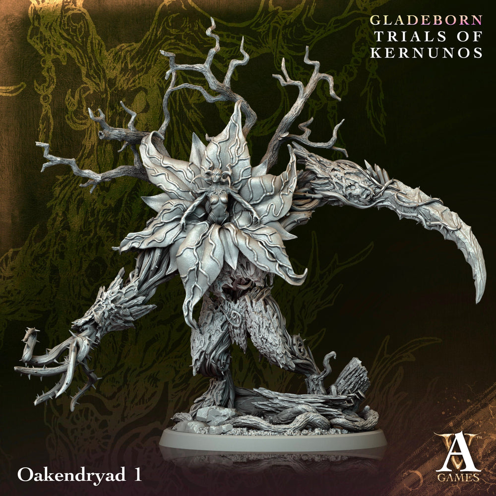 3D Printed Archvillain Games Oakendryad Gladeborn - Trials of Kernunos 28 32mm D&D (Online Only)