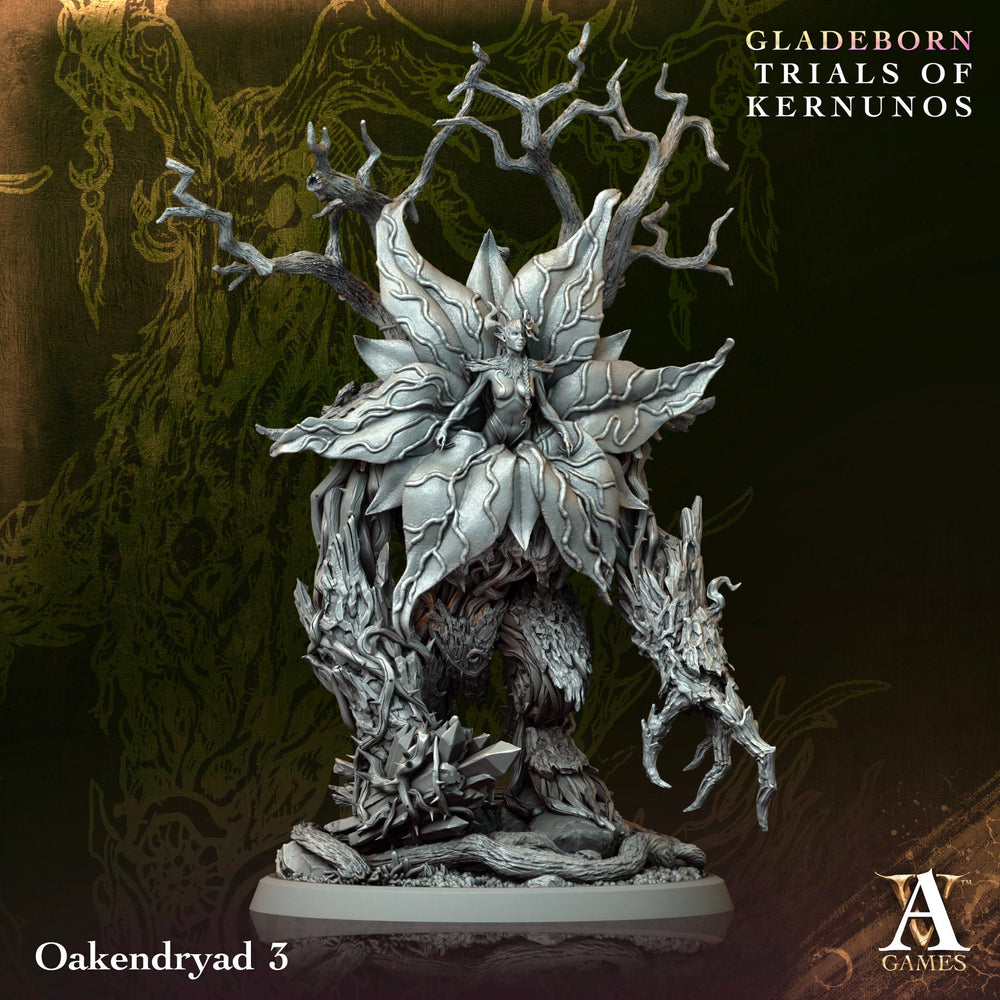 3D Printed Archvillain Games Oakendryad Gladeborn - Trials of Kernunos 28 32mm D&D (Online Only)