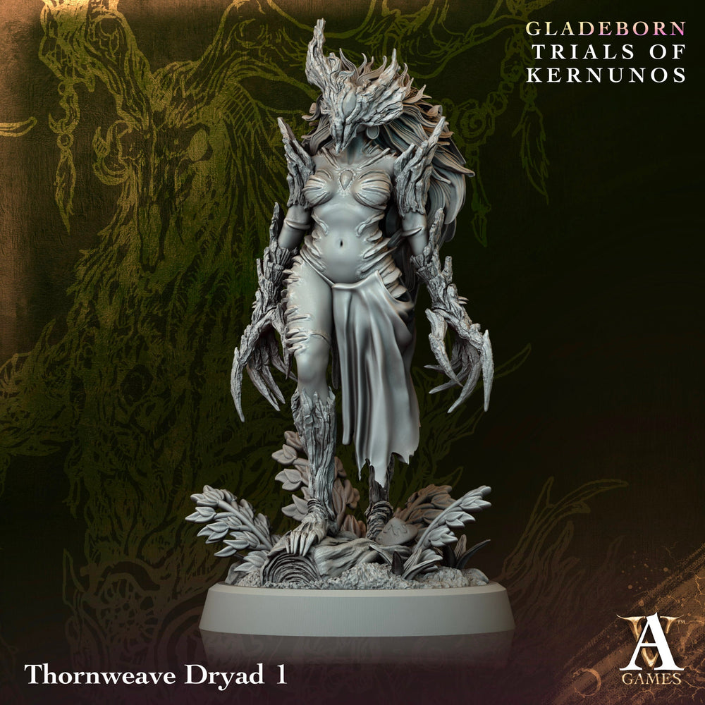3D Printed Archvillain Games Thornweave Dryad Gladeborn - Trials of Kernunos 28 32mm D&D (Online Only)