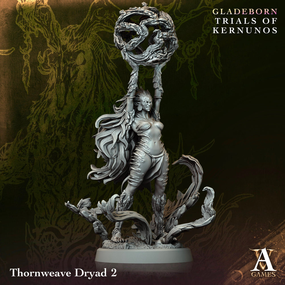 3D Printed Archvillain Games Thornweave Dryad Gladeborn - Trials of Kernunos 28 32mm D&D (Online Only)