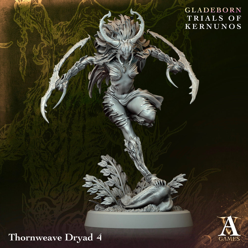 3D Printed Archvillain Games Thornweave Dryad Gladeborn - Trials of Kernunos 28 32mm D&D (Online Only)