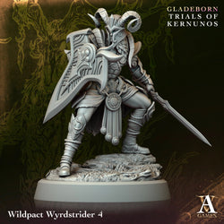 3D Printed Archvillain Games Wildpact Wyrdstrider Gladeborn - Trials of Kernunos 28 32mm D&D (Online Only)