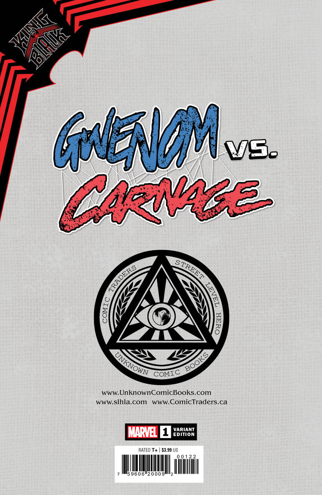 KING IN BLACK GWENOM VS CARNAGE #1 (OF 3) UNKNOWN COMICS DAVID NAKAYAMA EXCLUSIVE VIRGIN COLOR BLEED VAR (01/13/2021) (Online Only)