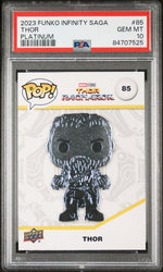 2023 UPPER DECK FUNKO POP MARVEL  THOR PLATINUM #85  PSA 10 (Online Order Only)