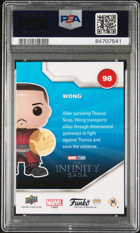 2023 UPPER DECK FUNKO POP MARVEL  WONG CONVENTION #98  PSA 10 (Online Order Only)