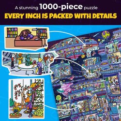 Galactic Tails Seekers Finders 1000 Piece Jigsaw Puzzle Quokka (ONLINE ORDER ONLY)
