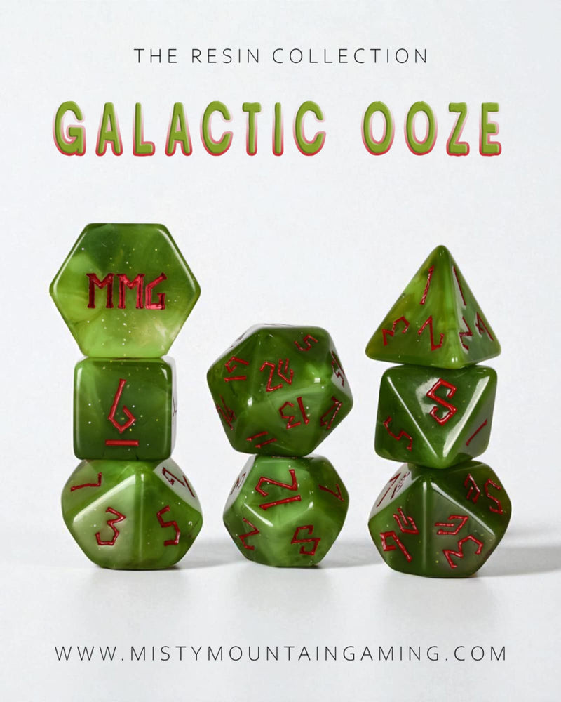 Galactic Ooze Resin Dice Set (ONLINE ORDER ONLY)