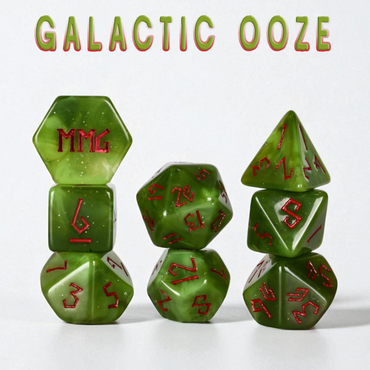 Galactic Ooze Resin Dice Set (ONLINE ORDER ONLY)