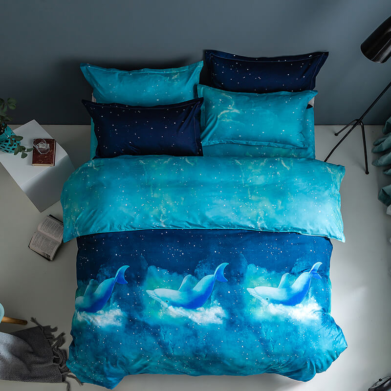 Galaxy Sky Outer Space Pattern Bedding Sets Quilt Covers (Online Order Only)