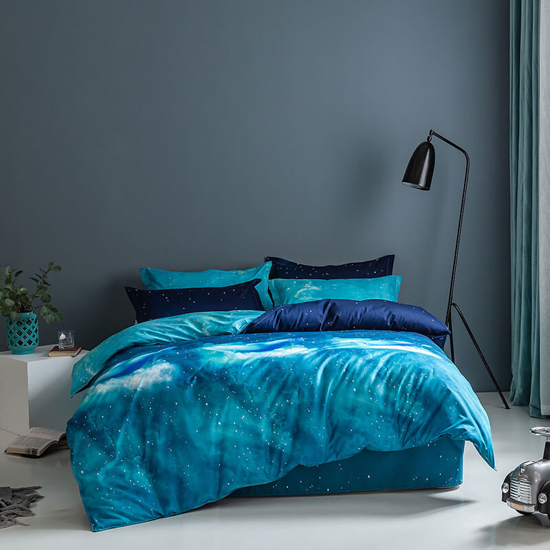 Galaxy Sky Outer Space Pattern Bedding Sets Quilt Covers (Online Order Only)