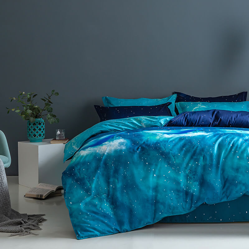 Galaxy Sky Outer Space Pattern Bedding Sets Quilt Covers (Online Order Only)