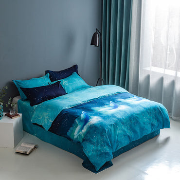 Galaxy Sky Outer Space Pattern Bedding Sets Quilt Covers (Online Order Only)