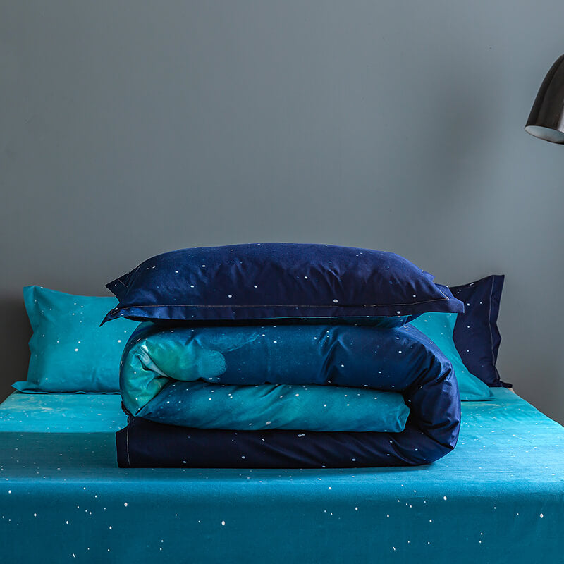 Galaxy Sky Outer Space Pattern Bedding Sets Quilt Covers (Online Order Only)