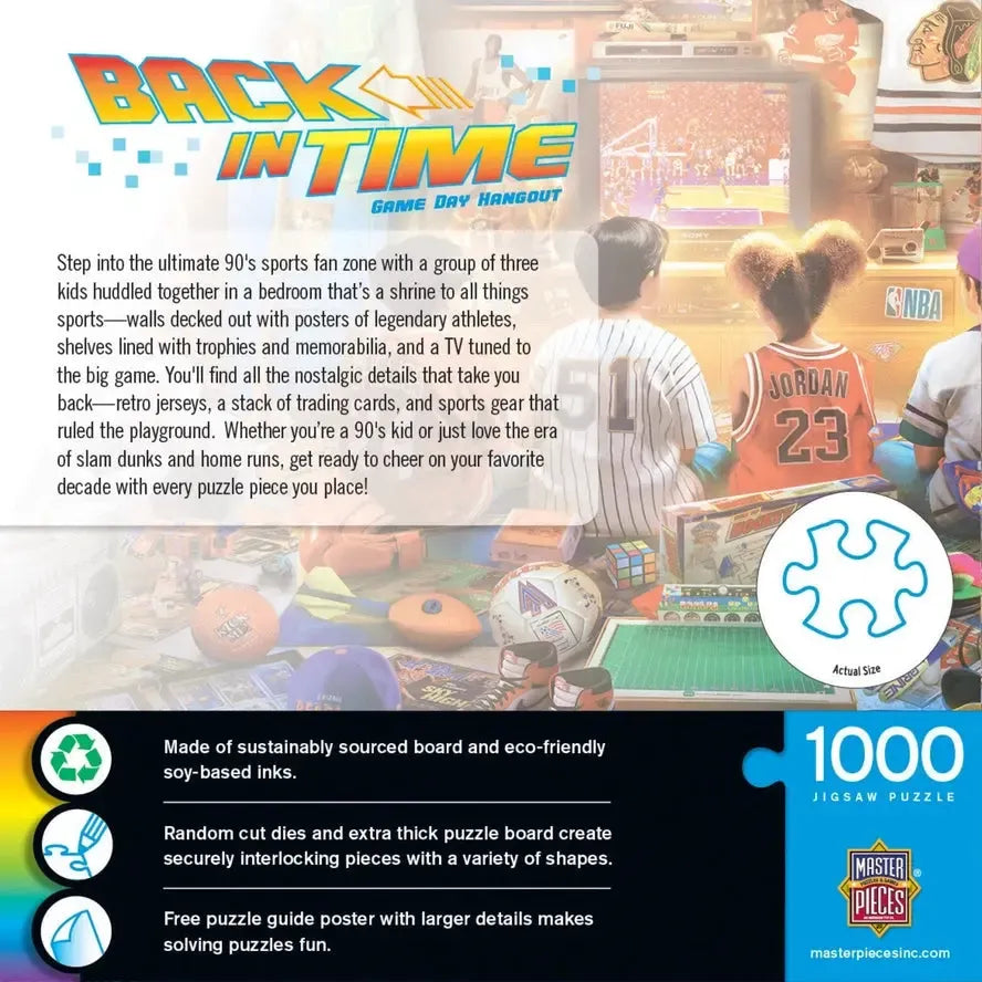 Game Day Hangout Back in Time 1000 Piece Jigsaw Puzzle MasterPieces