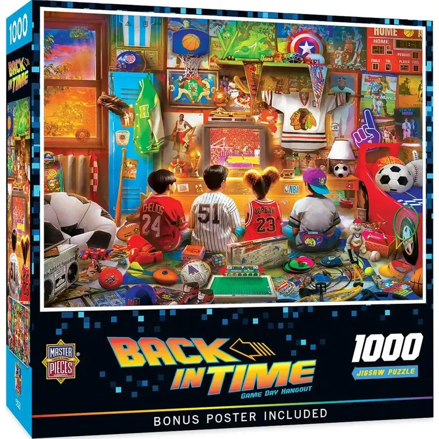 Game Day Hangout Back in Time 1000 Piece Jigsaw Puzzle MasterPieces