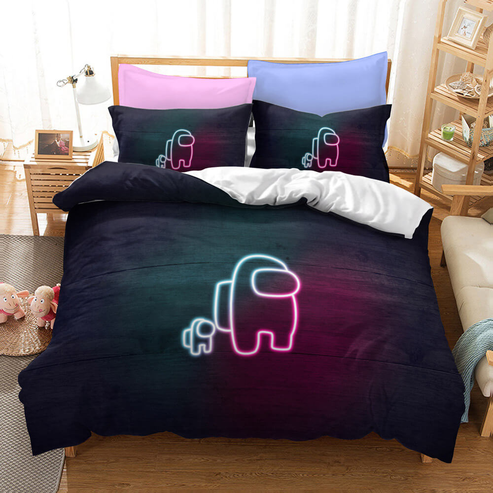 Game Among Us Cosplay Bedding Set Quilt Covers Without Filler (Online Order Only)