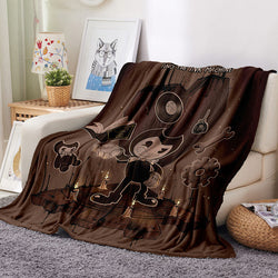 Game Bendy And The Ink Machine Blanket Flannel Throw Room Decoration (Online Order Only)