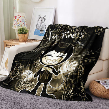Game Bendy And The Ink Machine Blanket Flannel Throw Room Decoration (Online Order Only)