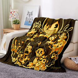 Game Bendy And The Ink Machine Blanket Flannel Throw Room Decoration (Online Order Only)