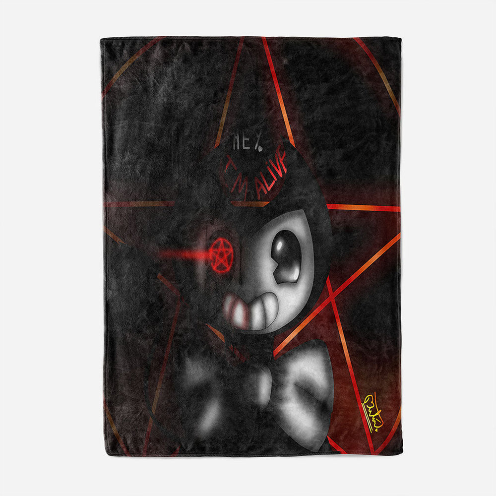 Game Bendy And The Ink Machine Blanket Flannel Throw Room Decoration (Online Order Only)