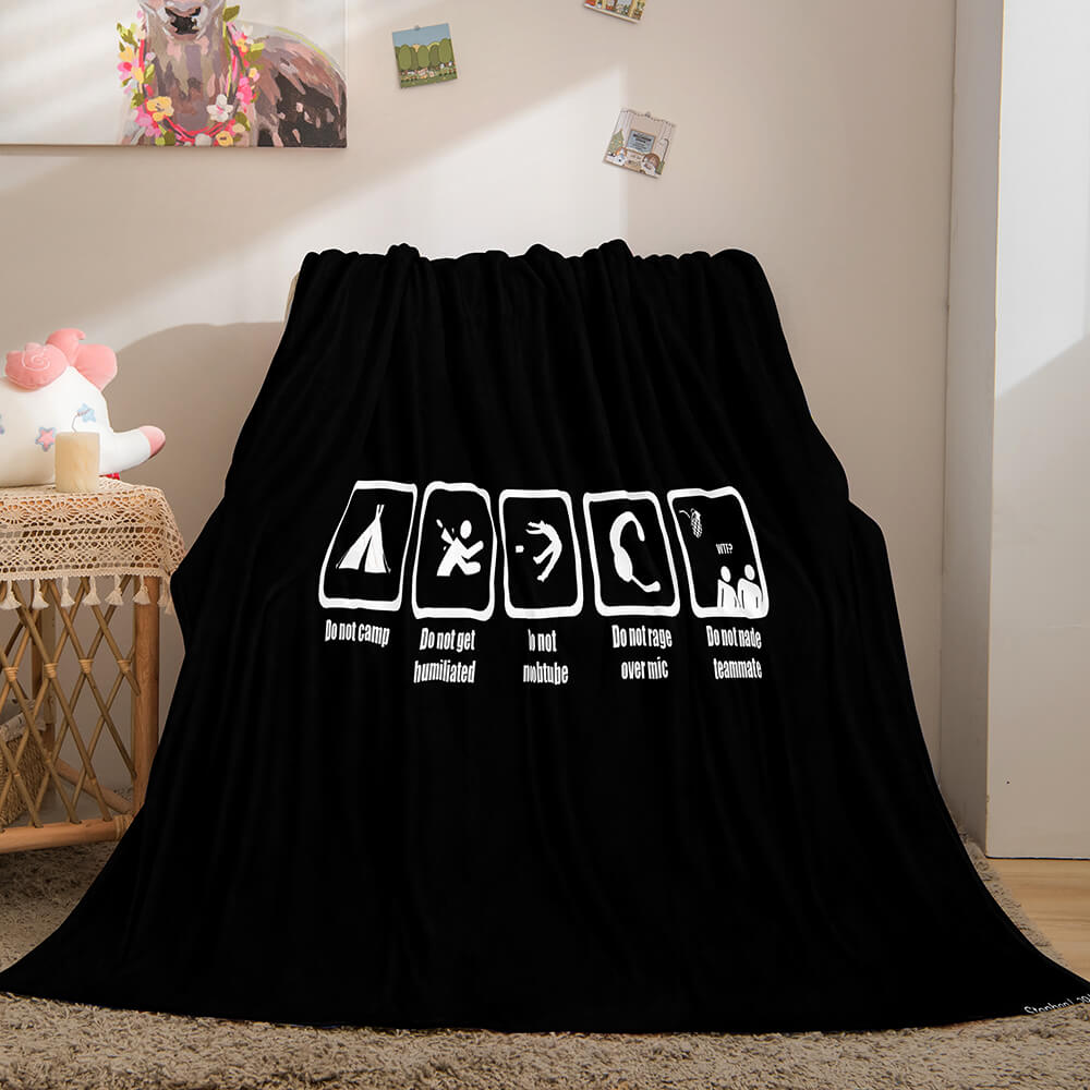 Gamer Cosplay Flannel Blanket Throw (Online Order Only)