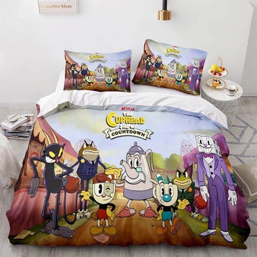 Game Cuphead Bedding Set Quilt Duvet Cover Bedding Sets (Online Order Only)