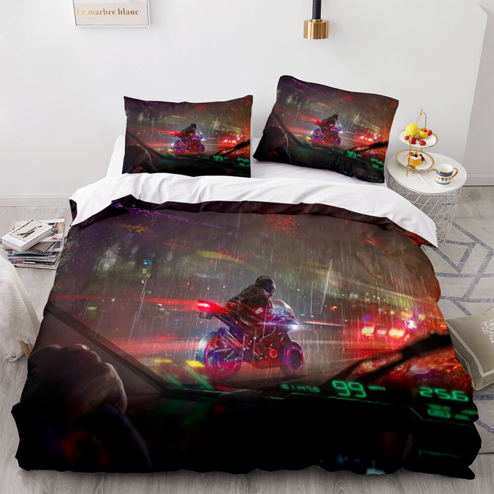 Game Cyberpunk 2077 Bedding Set Cosplay Quilt Cover Without Filler (Online Order Only)