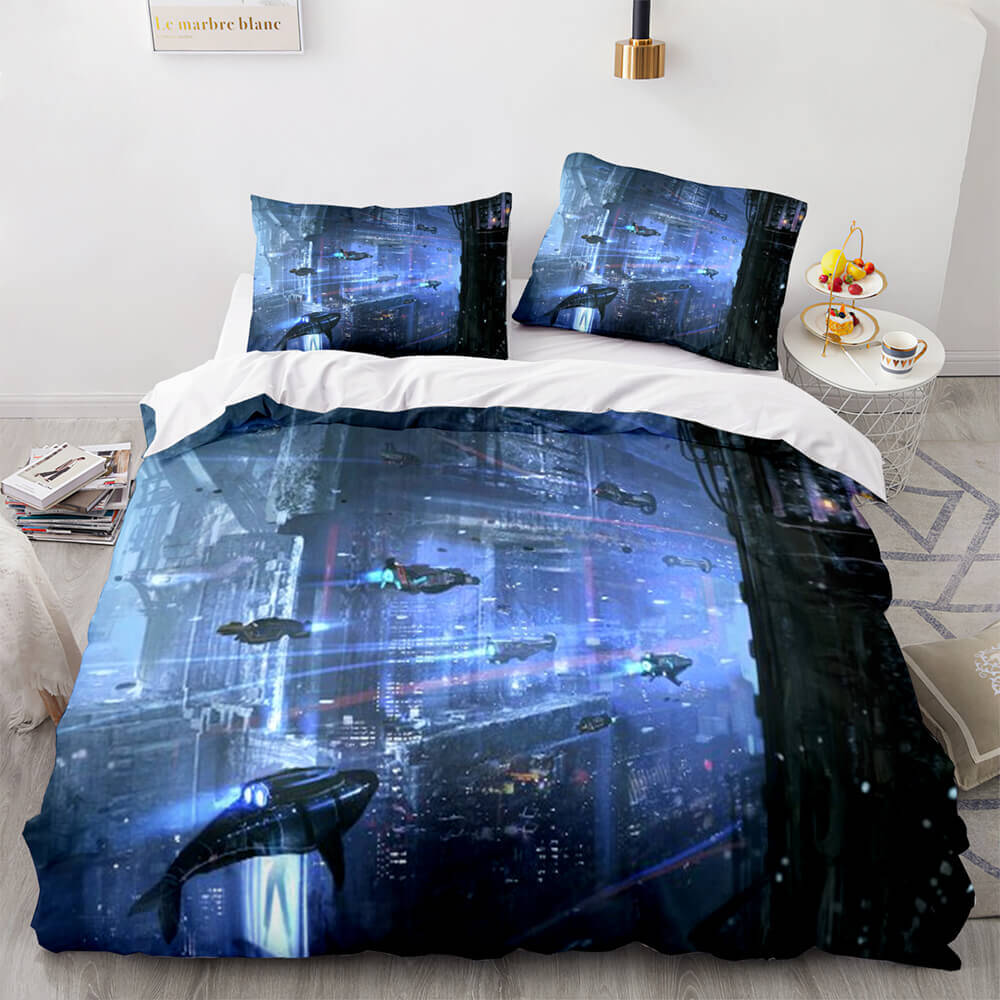 Game Cyberpunk 2077 Bedding Set Cosplay Quilt Covers Without Filler (Online Order Only)