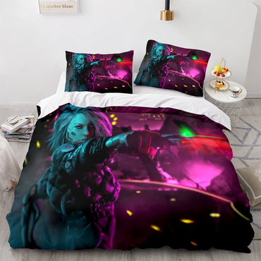 Game Cyberpunk 2077 Bedding Set Cosplay Quilt Covers Without Filler (Online Order Only)