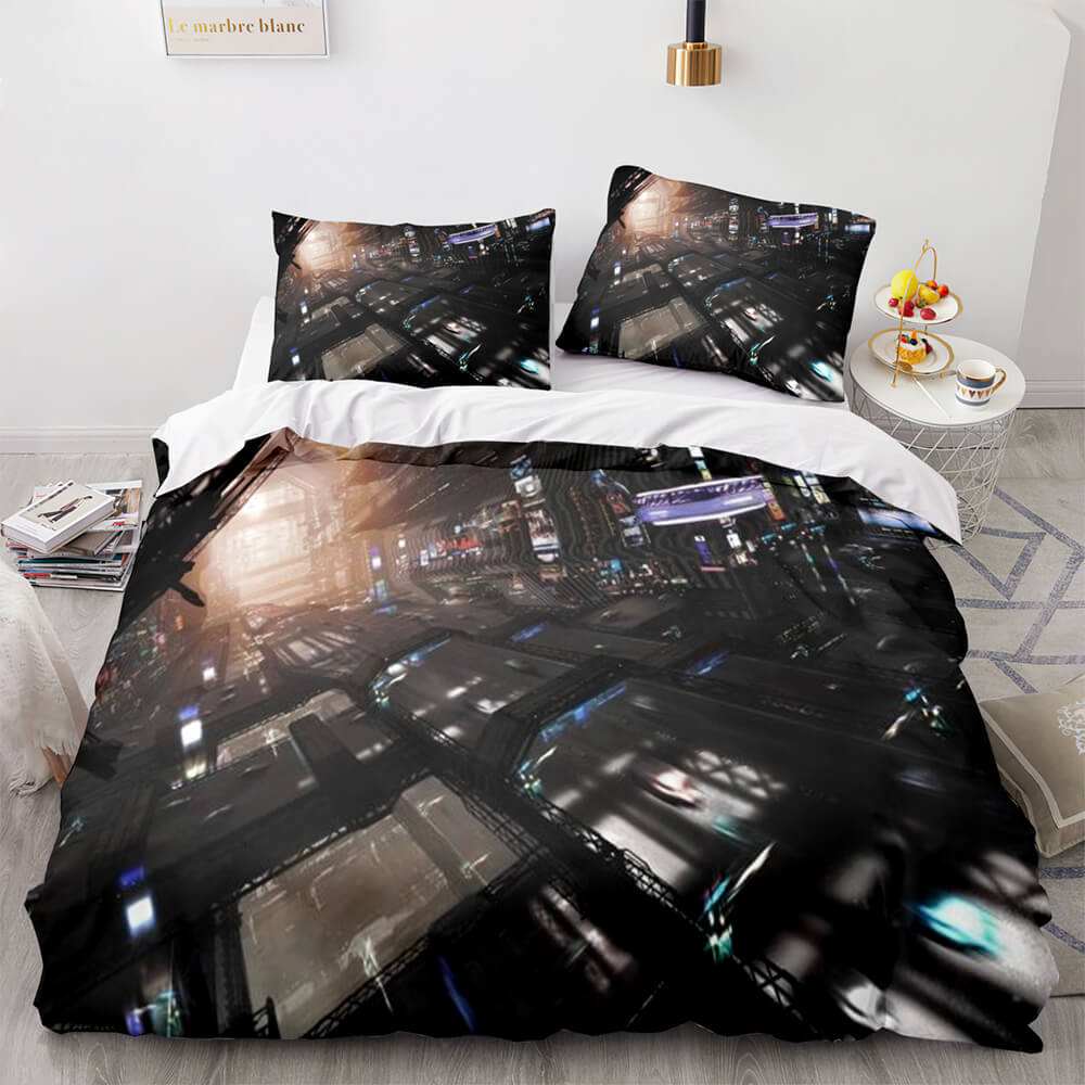 Game Cyberpunk 2077 Bedding Set Cosplay Quilt Covers Without Filler (Online Order Only)