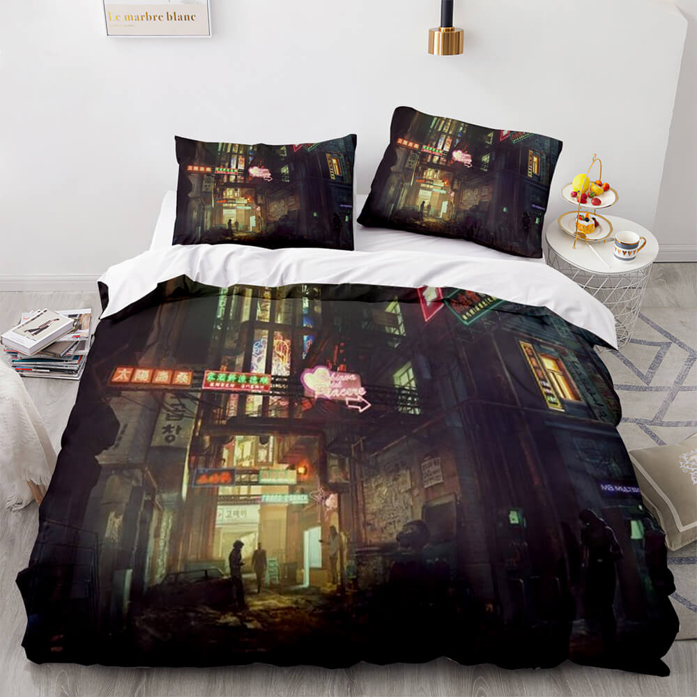 Game Cyberpunk 2077 Bedding Set Cosplay Quilt Covers Without Filler (Online Order Only)