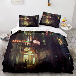 Game Cyberpunk 2077 Bedding Set Cosplay Quilt Covers Without Filler (Online Order Only)