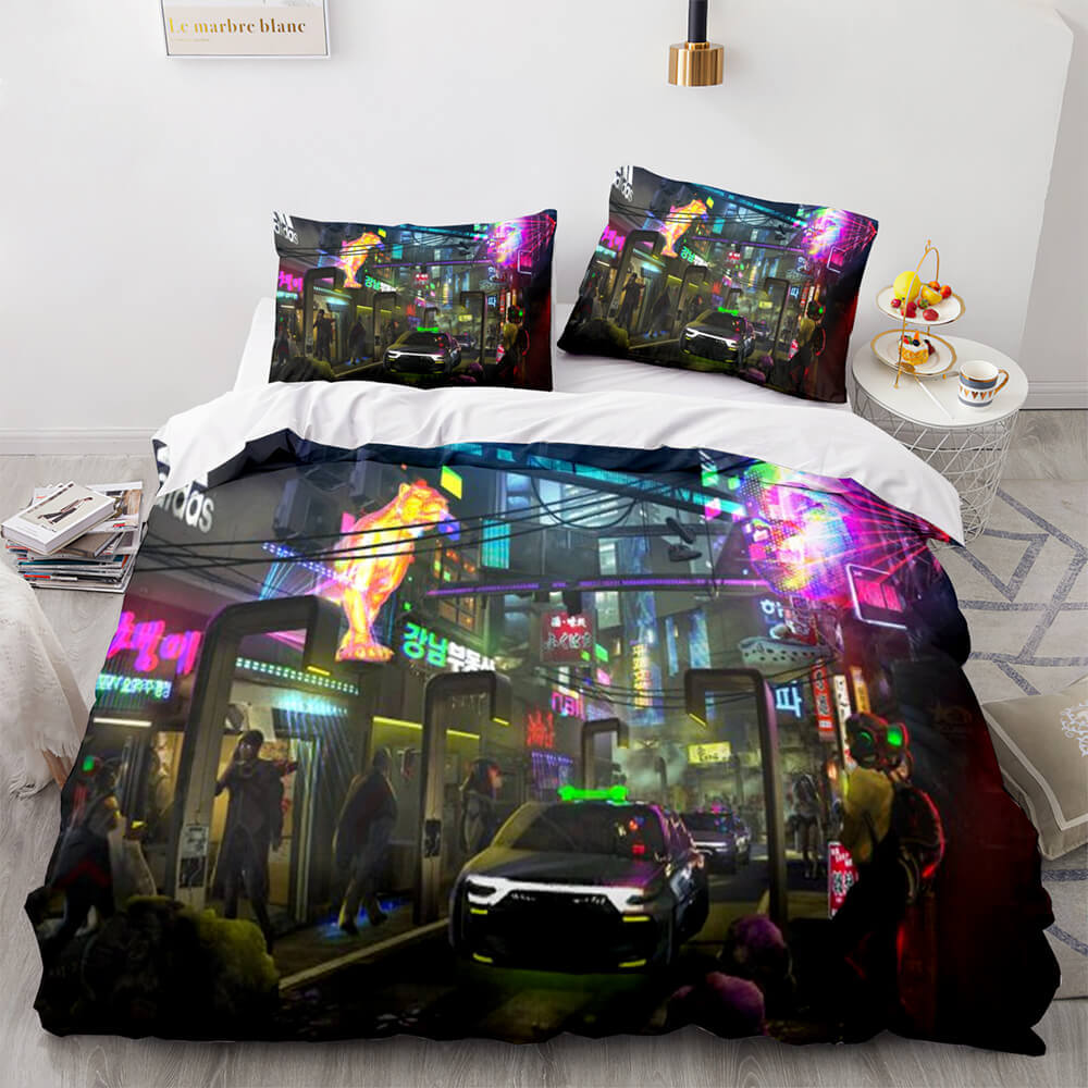 Game Cyberpunk 2077 Bedding Set Quilt Covers Without Filler (Online Order Only)