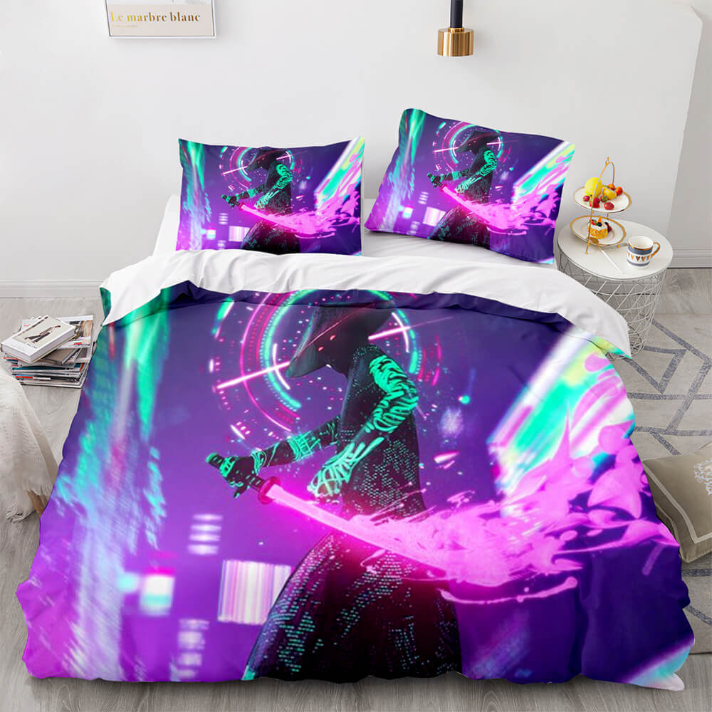 Game Cyberpunk 2077 Bedding Set Quilt Covers Without Filler (Online Order Only)