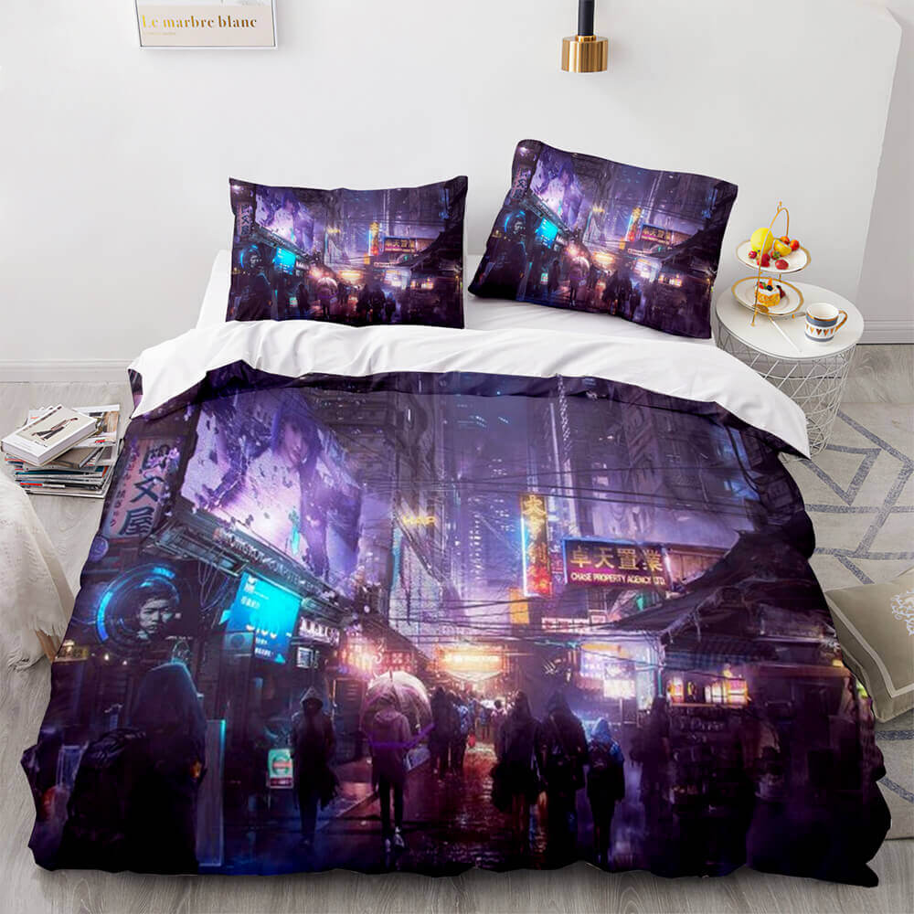 Game Cyberpunk 2077 Bedding Set Quilt Covers Without Filler (Online Order Only)