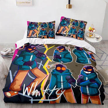 Game FNF Whitty Bedding Sets Soft Quilt Covers (Online Order Only)