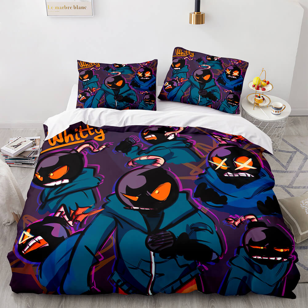 Game FNF Whitty Bedding Sets Soft Quilt Covers (Online Order Only)