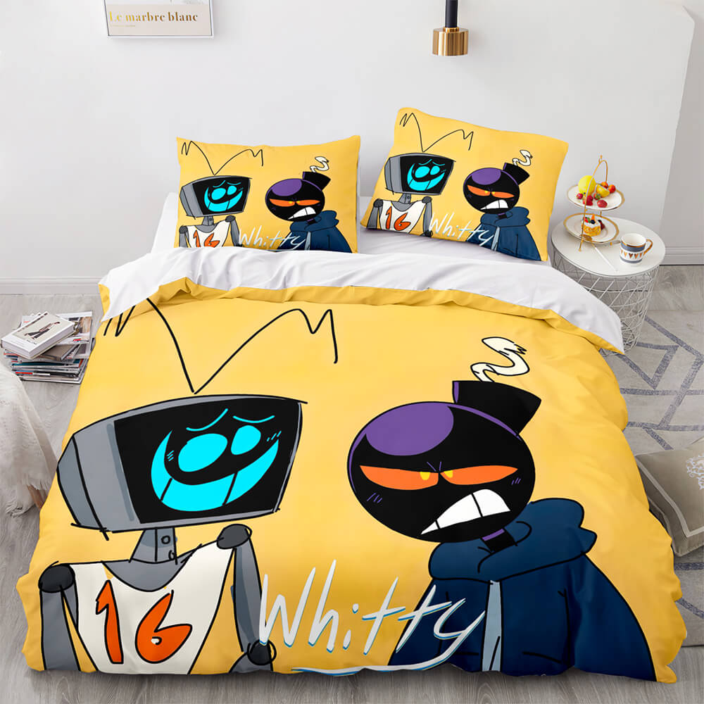 Game FNF Whitty Bedding Sets Soft Quilt Covers (Online Order Only)